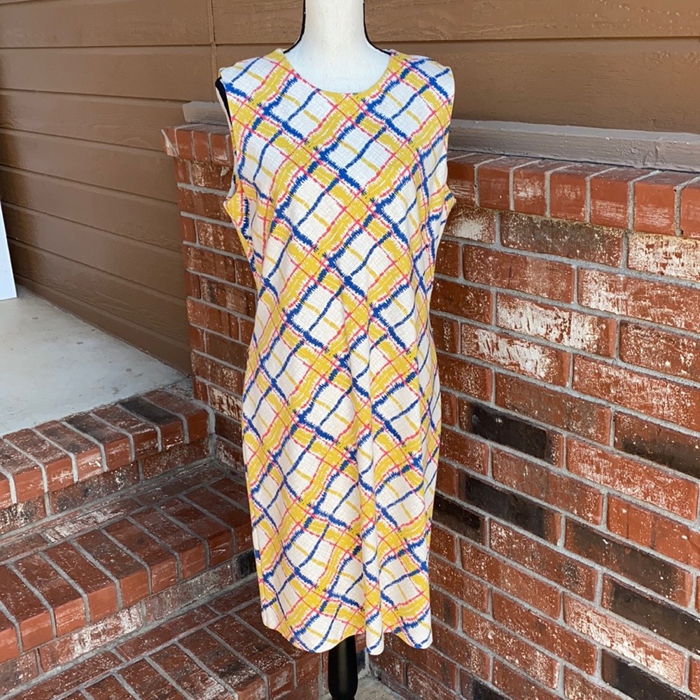 J. Mclaughlin Multi Color Printed Shift Dress